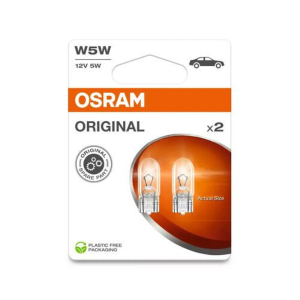 Osram W5W, 12V, Glühlampe W2.1x9.5d 12V, 2 Stk.
