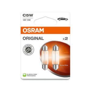 Osram C5W Soffittenlampe, 12V, 11x35mm, 2 Stk.