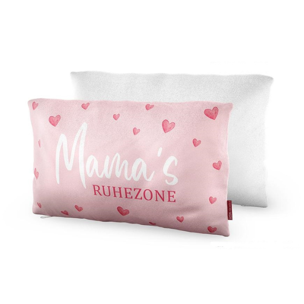Dekokissen „Mama´s Ruhezone“, 25x40 cm, Kuschelkissen