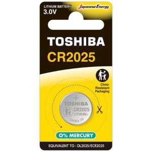 Toshiba CR2025 Lithium-Knopfzelle (3.0V), VE: 10 Stk.