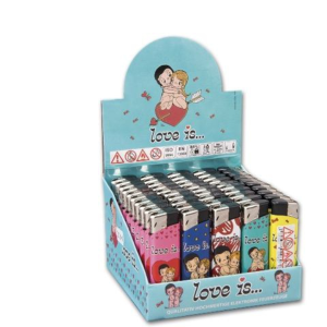 Feuerzeug "Liebe ist... (Love it....)", Elektronik, VE: 50 Stk.