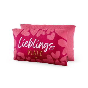 Dekokissen „Wie schön, dass es dich gibt“, 25x40 cm, VE: 4 Stk.