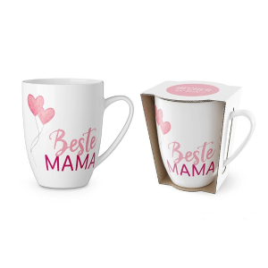 Kaffeebecher "Beste Mama", 250 ml, Kaffeetasse, VE: 6 Stk.