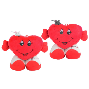 Herz mit Maus, Arme und Füße, ca. 24 cm, VE: 2 Stk.