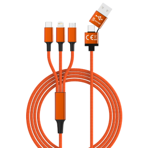 SMRTER Ladekabel 5in1, Orange, VE: 5 Stk.