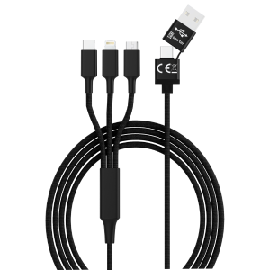 SMRTER Ladekabel 5in1, Schwarz, VE: 5 Stk.