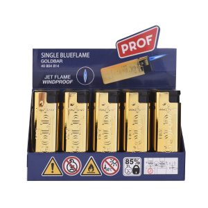 Feuerzeug Turbo "Goldbarren", Jetflame, VE: 2x25 Stk.