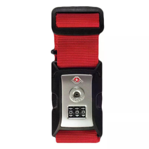 Koffergurt mit TSA-Schloss, Worldpack, feuerrot, VE: 5 Stk.