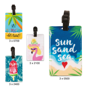 Adressanhänger XXL, Worldpack Kofferanhänger, 4-fach farbl. sortiert, VE: 12 Stk.