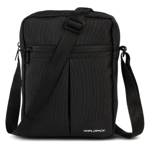 Umhängetasche, Worldpack Crossbody Bag, schwarz, VE: 6 Stk.