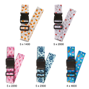 Koffergurt Display, Worldpack, 5-fach farbl. sortiert, VE: 24 Stk.