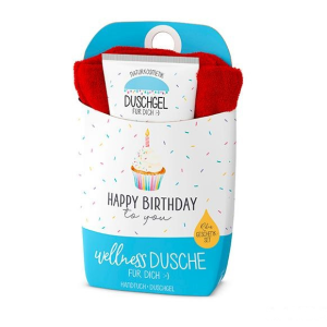 Geschenkset: Wellnessdusche "Happy Birthday", VE: 4 Stk.