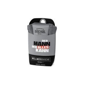 Geschenkset: Wellnessdusche "Der Mann, der alles kann", VE: 4 Stk.