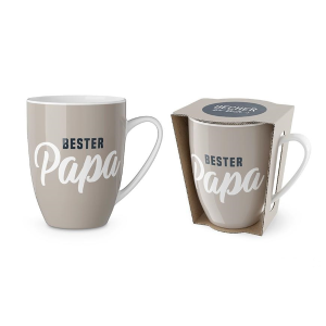 Kaffeebecher "Bester Papa", 250 ml, Kaffeetasse, VE: 6 Stk.