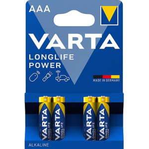 Varta Longlife Power AAA, LR03, 4er Pack. - Micro, VE: 10 Stk.