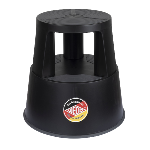 Rollhocker SuperStep, Tritthocker, TÜV/GS, EN 14183, schwarz, VE: 3 Stk.
