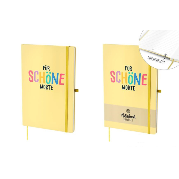 Notizbuch und Kugelschreiber "Schöne Worte" als Bundle, VE: 4 Stk. – Bild 2