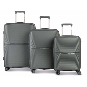 3-teiliges Trolley-Set "Helsinki", Dunkelgrau, Kofferset, 3 versch. Größen, VE: 1 Set