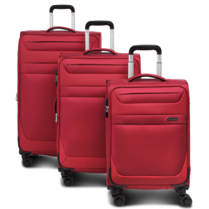3-teiliges Trolley-Set "Dublin", Rot, Kofferset, 3 versch. Größen, VE: 1 Set