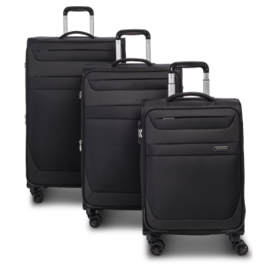 3-teiliges Trolley-Set "Dublin", Schwarz, Kofferset, 3 versch. Größen, VE: 1 Set