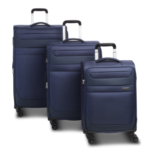 3-teiliges Trolley-Set "Dublin", Marineblau, Kofferset, 3 versch. Größen, VE: 1 Set