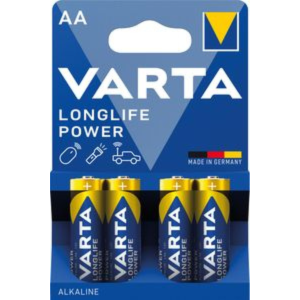 Varta Longlife Power AA, LR06, 4er Pack. - Mignon, VE: 20 Pck.