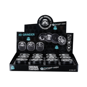 Champ High Grinder Stormtrooper, Metal, 4-teilig, 5 cm Durchmesser, VE: 12 Stk.