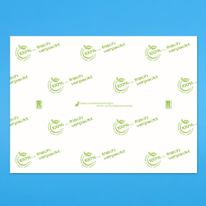Frischhaltepapier "Frisch verpackt", 1/4 Bogen, 37x50 cm, VE: 12,5 kg (1 Karton)