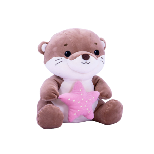 Plüsch XL Otter mit Seestern, 83 cm, VE: 1 Stk.