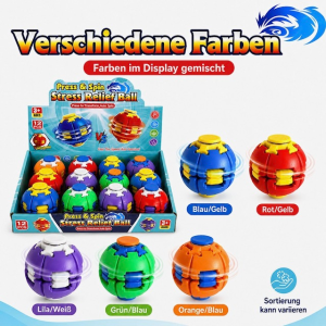 3D Press- und Spinnging-B&auml;lle, 5-fach sort., VE: 12 Stk.
