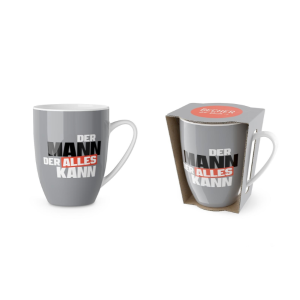 Kaffeebecher "Der Mann, der alles kann", 250 ml, Kaffeetasse, VE: 2 Stk.